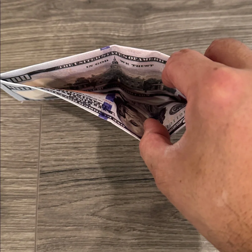 Brand New $100 Dollar Bill Benjamin Franklin Wallet